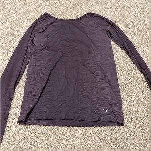 Elegant Dark Purple Long Sleeve Under Armour